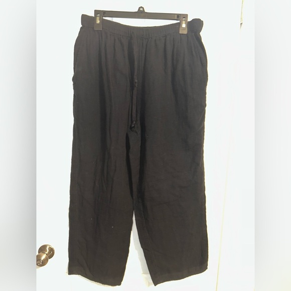 Wilfred free 100% organic wide leg, drawstring, black pants - Picture 1 of 4